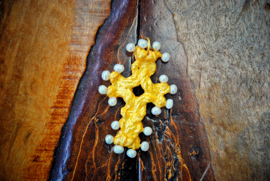 P-20 Small Cross Pendant with Embellishments