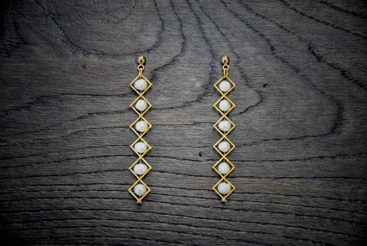 G-60 Lining Up Earrings with Embellishments